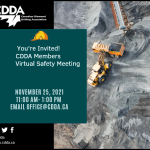CDDA Safety Meeting- November 25, 2021